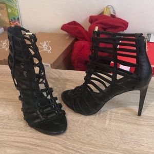 Calvin Klein caged heels